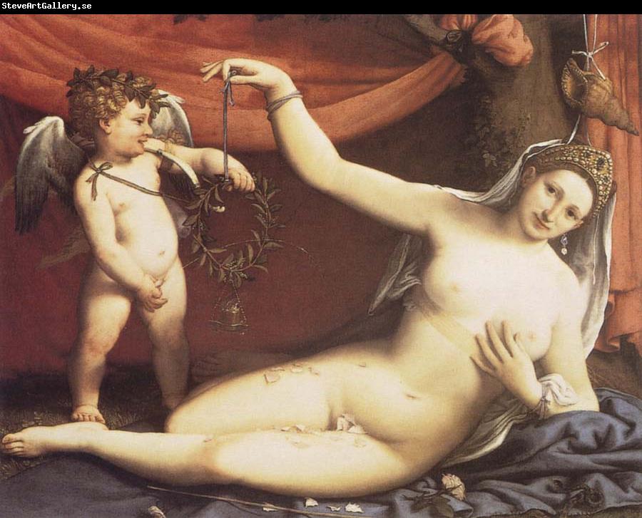 Lorenzo Lotto Venus and Cupid